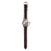 Blockierte Herzen am Strand Armbanduhr (Gurtband)