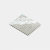 Blockierte Herzen am Strand Post-it Klebezettel (angewinkelt)