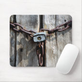 Blockierte Holztüren Mousepad (Mit Mouse)