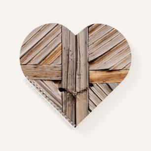 Blockierte Holztüren Notizblock