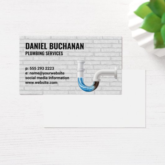 Blockierte Rohre | Maler Ziegelmauer (Schreibtisch)