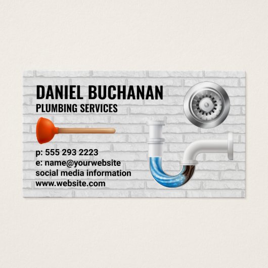 Blockierte Rohre | Maler Ziegelmauer | Entwässerun (Vorderseite)