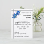 Blockierte Sterne von David Wedding Einladung (Stehend Vorderseite)