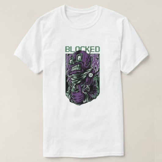 Blockierter Bot T-Shirt (Design vorne)