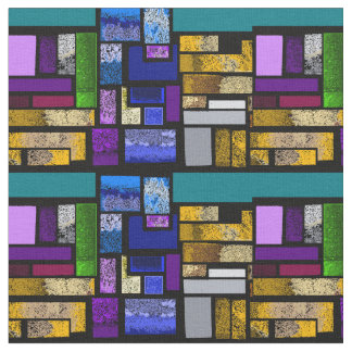 Blockierung abstrakt über schwarz stoff