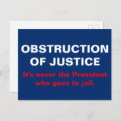 Blockierung der Gefängniszeit Postkarte (Vorne/Hinten)