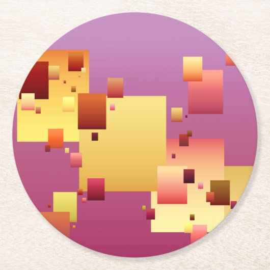 Blockierung Runder Pappuntersetzer (Vorderseite)