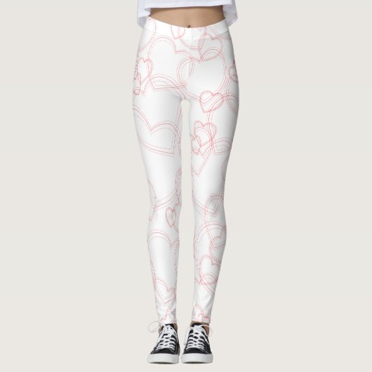Blockierungsherzen Leggings (Vorderseite)