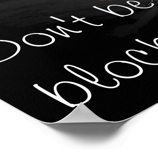 Blockin' mein Glanz - Grumpy Angel Poster (Ecke)