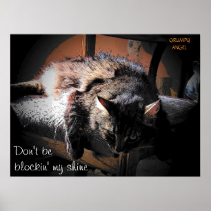 Blockin mein Glanz - mürrischer Engel Poster