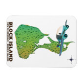 Blockinsel New Shoreha, Insel Rhode Magnet (Horizontal)