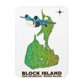 Blockinsel New Shoreha, Insel Rhode Magnet (Vertikal)