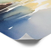 Blockkabine auf Fluss 3 Poster (Ecke)