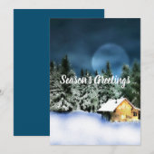 Blockkabine Feiertagskarte (Vorne/Hinten)