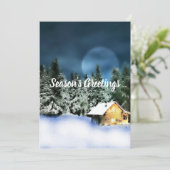 Blockkabine Feiertagskarte (Stehend Vorderseite)