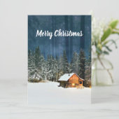 Blockkabine Feiertagskarte (Stehend Vorderseite)