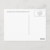 Blockkabine & Hartkapsel Postkarte (Rückseite)