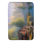 Blockkabine im Wasser Badematte (Vorderseite Vertikal)