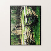 Blockkabine in Höhlenbucht Puzzle (Vertikal)