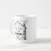 Blockkabine Personalisierte Zuhause Kaffeetasse (Vorderseite Links)