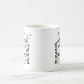 Blockkabine Personalisierte Zuhause Kaffeetasse (Mittel)