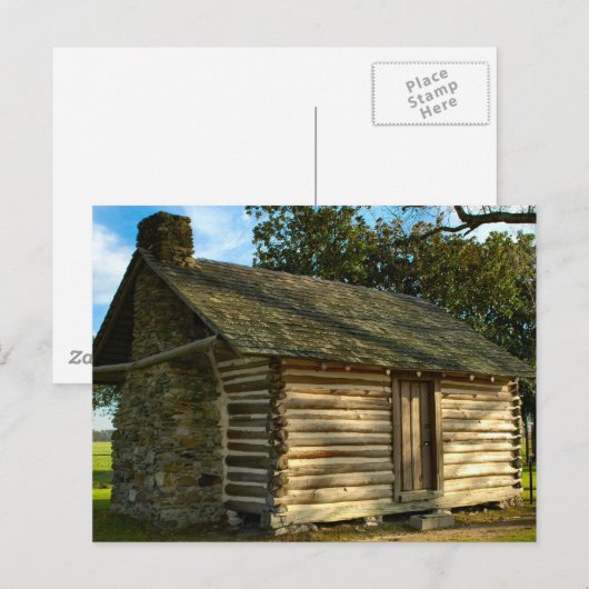 Blockkabine Postkarte (Vorne/Hinten)