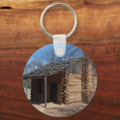 Blockkabine Schlüsselanhänger (Vorderseite)