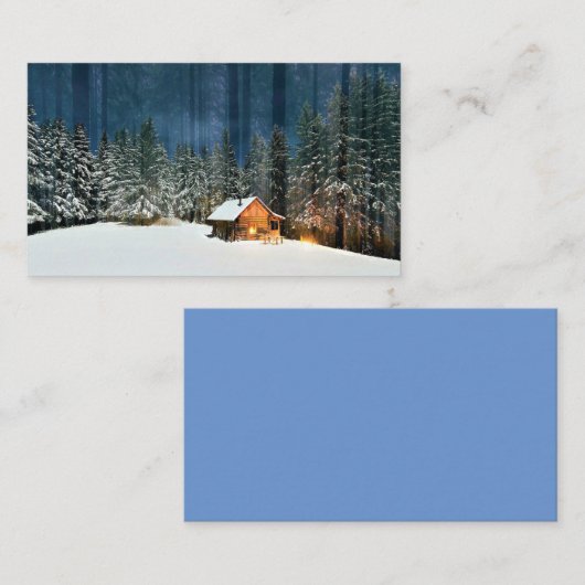 Blockkabine Visitenkarte (Vorne/Hinten)