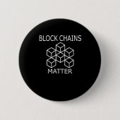 Blockketten-Aufkleber Button (Vorderseite)