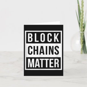 Blockketten - Funny Blockchain - Krypto-Geschenk Karte