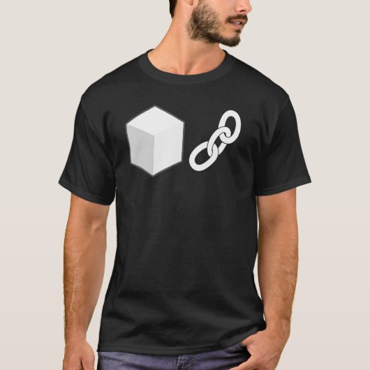Blockkettengrafik T-Shirt (Vorderseite)