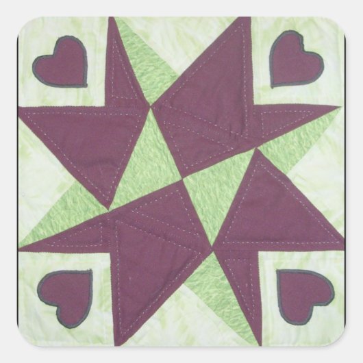 Blockkleber Quadratischer Aufkleber (Vorderseite)