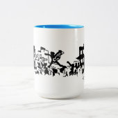 Blockkonzert Party Zweifarbige Tasse (Mittel)