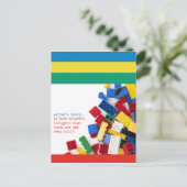 Blocklösung für kreative Writer Postkarte (Stehend Vorderseite)