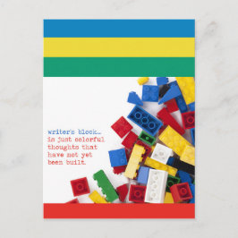 Blocklösung für kreative Writer Postkarte