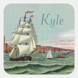 Blockmarkierungen Quadratischer Aufkleber