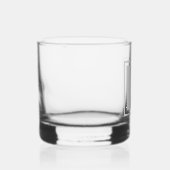 Blockmonogramm Whiskyglas (Rechts)