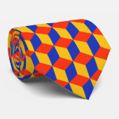 Blockmuster 01 krawatte (Gerollt)