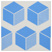 Blockmuster 02 - Baby Blue on White Stoff (Muster)
