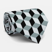 Blockmuster 02 krawatte (Gerollt)