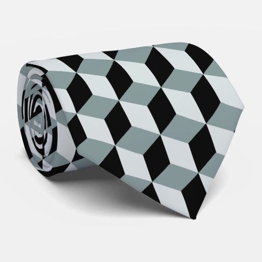 Blockmuster 02 krawatte (Gerollt)
