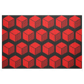 Blockmuster 02 - Rot auf Schwarz Stoff (Fat Quarter (45,7 x 55,9 cm))