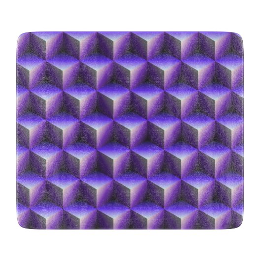 Blockmuster Abstrakt Schneidebrett (Vorderseite)