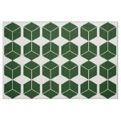 Blockmuster - Dunkelgrün auf Weiß Stoff (Fat Quarter (45,7 x 55,9 cm))