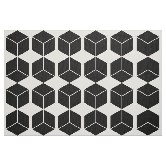 Blockmuster - Schwarz auf Weiß Stoff (Fat Quarter (45,7 x 55,9 cm))