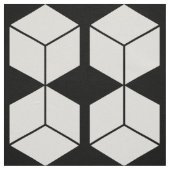 Blockmuster - Weiß auf Schwarz Stoff (Muster)