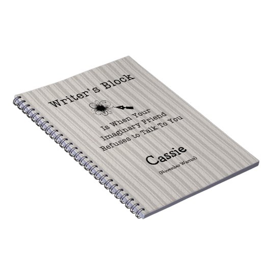 BlockNotebook des Autors Notizblock (Rechte Seite)