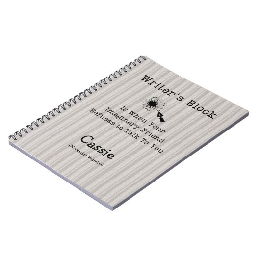 BlockNotebook des Autors Notizblock (Linke Seite)