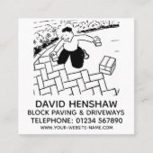 Blockpaarungs- und Fahrtlagerdienste Quadratische Visitenkarte (Vorderseite)