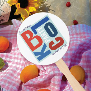 Blockparty 4. Juli Patriotisches Ereignis Fächer